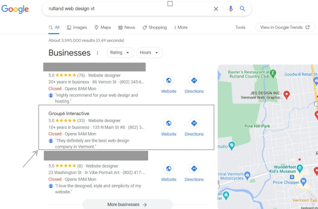 Why Local Seo Is Important For Small Businesses - Rutland Web Design Vt - Google Search 